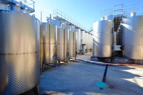 Wine making industry Stock Photos