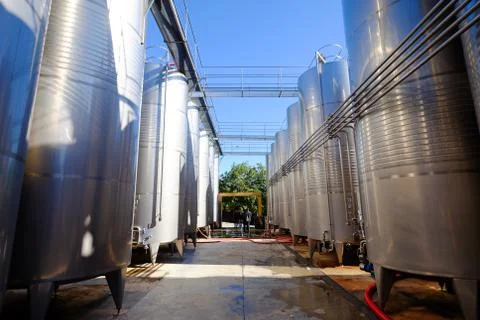 Wine making industry Stock Photos