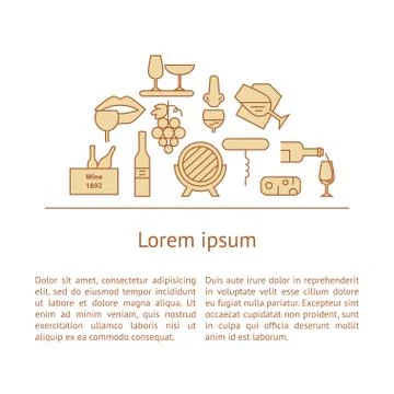 Wine making process Stock Illustration