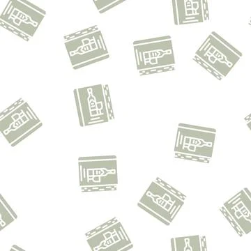 Wine map glyph vector seamless pattern Illustrazione stock