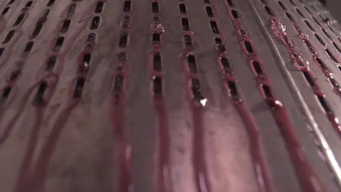 Wine mixing during fermentation process in barrel. Stock Footage 153813340