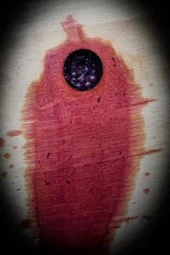 Wine mixing during fermentation process in barrel, Bordeaux Vineyard, France 스톡 사진