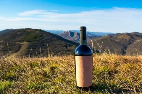 Wine in the mountains Stock Photos