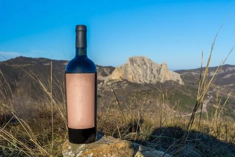 Wine in the mountains Stock Photos