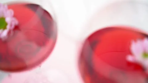 Wine in nature with glasses Stock Footage 158732832