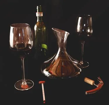 Wine paraphernalia Stock Photos