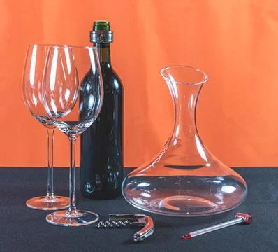 Wine paraphernalia Stock Photos