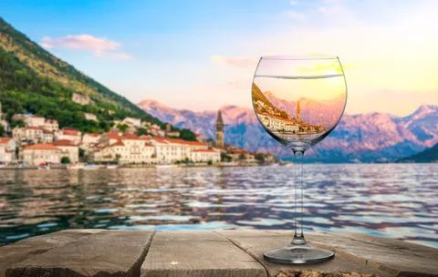 Wine in Perast Stock Photos