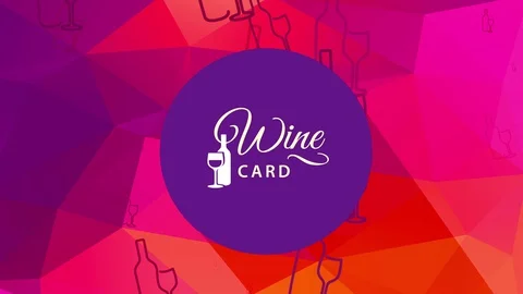 Wine postcard concept science handling stylish typography garnished with a flask Stock Footage 129642763