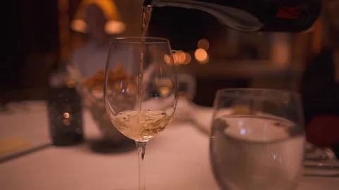 Wine pour at fancy restaurant Stock Footage 167145040
