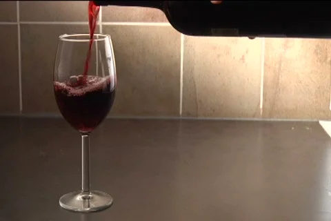 Wine Pour Full Shot Vídeos de archivo 532003