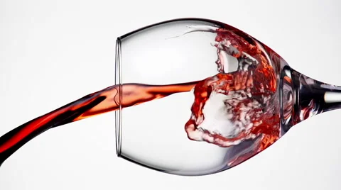 Wine Pour Slow Motion Video stock 65429112