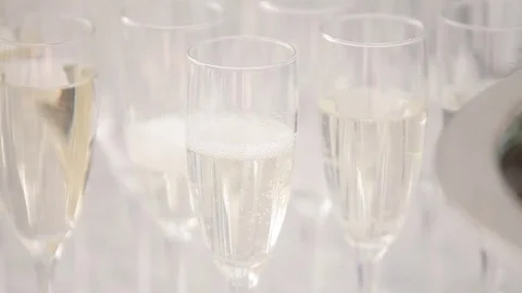 Wine poured into glass Stock Footage 85351829