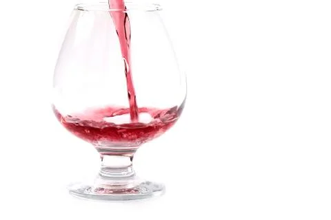 Wine is poured 스톡 사진