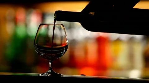 Wine pouring Stock Footage