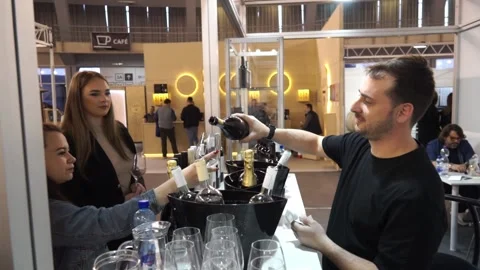 Wine Pouring with People Stock Footage 172381445
