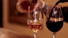 Wine Pouring Slow Motion Stock Footage