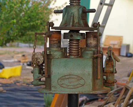 Wine press device Stock Photos