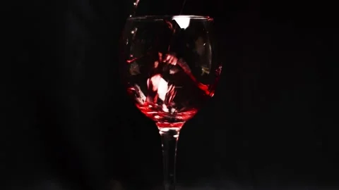 Wine puring in glass Stock Footage 141610585