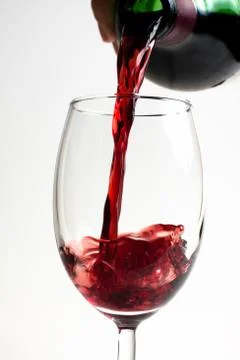Wine puring Stock Photos