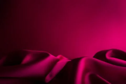 Wine-red satin. Stock Photos