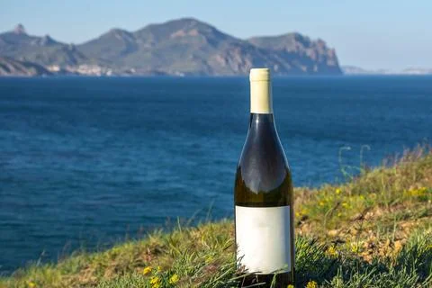 Wine by the sea Stock Photos