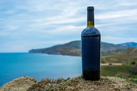 Wine by the sea Stock Photos