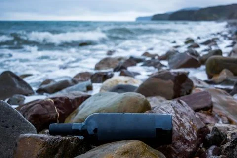 Wine by the sea Foto stock