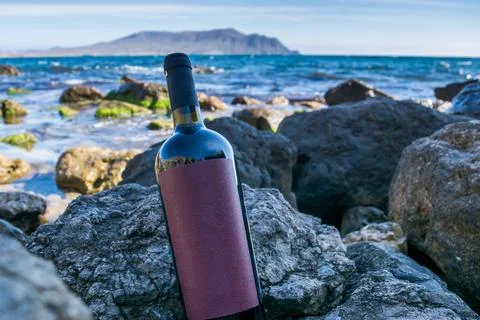 Wine by the Sea Stock Photos