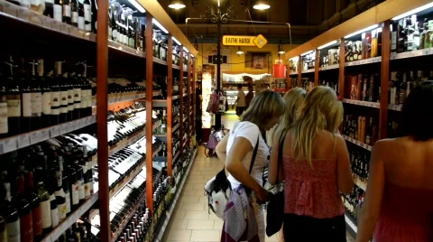 Wine section Stock Footage 825642