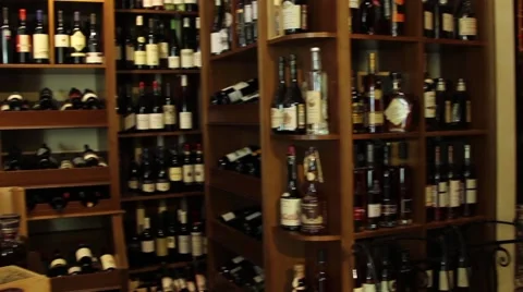Wine shop Stock Footage 46069985