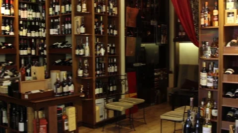 Wine shop - Interior Stock Footage 46070333