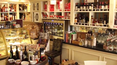 Wine shop - Interior Stock Footage 46071402