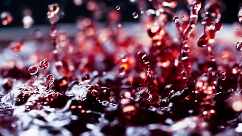 Wine Splashing Super Slow Motion 1000 fps  Stock Footage 276353358
