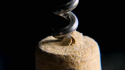 Wine stopper with corkscrew 스톡 동영상 178547470