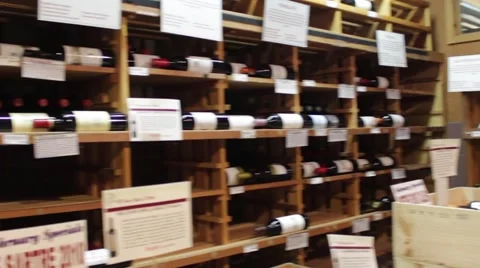 Wine Store 02 Stock Footage 49970913