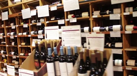 Wine Store 07 Stock Footage 49970424