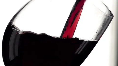 Wine in Super Slow Motion Stock Footage 76432581