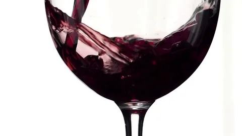 Wine in Super Slow Motion Stock Footage 76432596