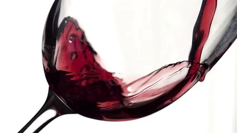 Wine in Super Slow Motion Stock Footage 76432661