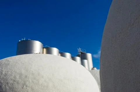 Wine tanks Stock Photos