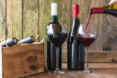 Wine tasting concept. Stock Photos