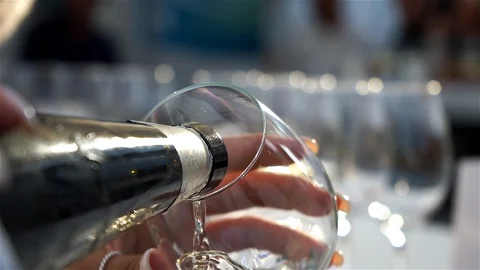 Wine Tasting in a Cooking Show. Stock Footage 103801595