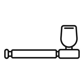 Wine tasting elements line icon Illustrazione stock