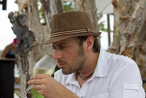 Wine tasting Foto stock