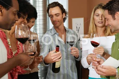 Wine tasting Stock Photos