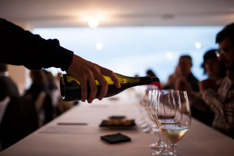 Wine tasting Stock Photos