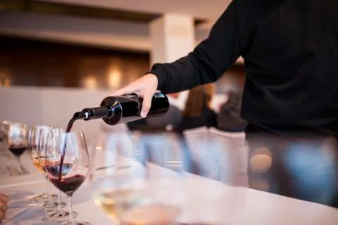 Wine tasting Stock Photos