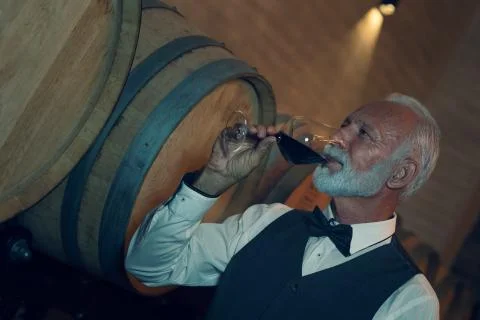 Wine tasting Stock Photos