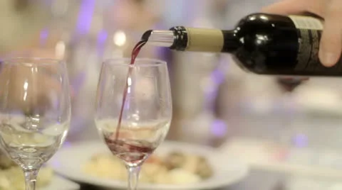 Wine tasting of red wine 動画素材 24033472